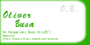 oliver busa business card